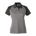 thumbnail image 4 of Team 365 TT21CW Women's Command Snag-Protection Colorblock Polo-Sport Graphite/ Black-M, 4 of 6
