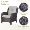 thumbnail image 5 of POCASSY 6 Piece Rattan Sofa Seating Group with Cushions, 5 of 7