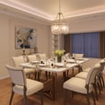 thumbnail image 4 of LNC Modern/Contemporary 4-light Glass Chandelier for Living Room, 4 of 12