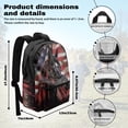 thumbnail image 7 of Psesaysky American Flag Horse School Bags Backpack for Teen Boys Girls Large Shoulder Bookbag with Adjustable Straps Back to School Gifts, 7 of 7