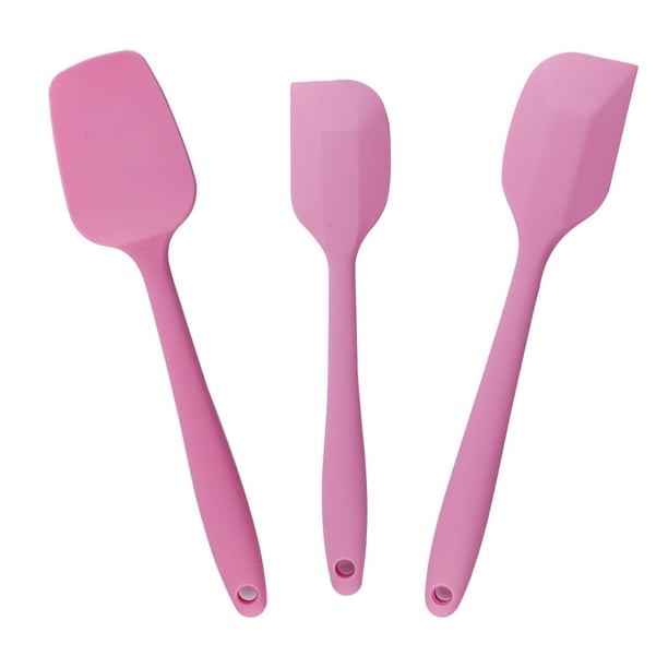 3Pcs Silicone Spatula Set , 446°F HeatResistant Baking Spoon & Spatulas Ergonomic Easyto