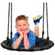 thumbnail image 3 of Columpio Giratorio para Niños con Tapete Redondo, Ideal para Árboles, Patios Traseros y Áreas de Juegos [¡nuevo Diseño Mejorado 2020!] (Asiento con Tapete de 24"), 3 of 5