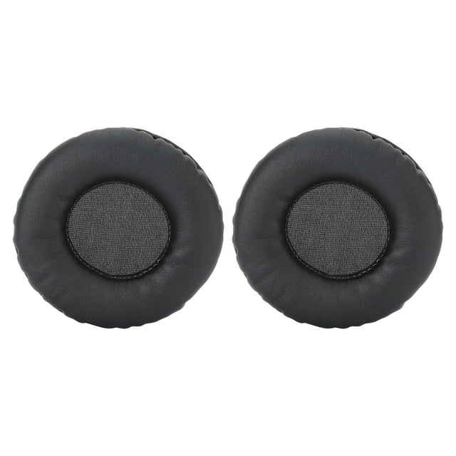 Almohadillas universales para auriculares de 75MM, almohadillas de espuma para auriculares de repuesto, cubiertas negras