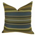 thumbnail image 1 of Plutus Chic Stripe Indigo Handmade Pillow, (Double sided 16" x 16"), 1 of 2