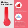 thumbnail image 4 of LilGadgets Connect+ Wired Kids Headphones for School with Microphone, Volume Limiting & Noise Cancelling On-Ear Headset with Cord, SharePort Technology & SoftTouch Padding, Red, 4 of 5