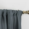 thumbnail image 5 of CUH Gray Blackout Roman Curtains for Kids Bedroom Thermal Insulated Curtains Rod Pocket Tie Up Shade Curtains 1-Panel for Small Windows Bathroom Kitchen (30 x 46 Inches Long), 5 of 7