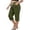 *Army Green, variant on VBVC Women's Plus Size Cotton Linen Capri Pants , Side Button Summer Shorts For Women , Ladies' Drawstring Lounge Pants with Pockets, Army Green , L-5XL