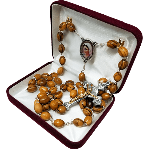 Jesus Catholic beautiful ROSARY necklace/Bracelet Medjugorje  Wood Virgin Mary 