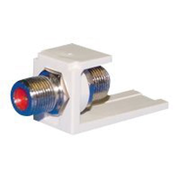 Panduit CMFIW 1-Port Jack Module with F-Coaxial Connector, Off White