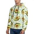 thumbnail image 2 of Bingfone Avocado Doing Sport Men'S Drawstring Hoodie Long Sleeve Pocket Sweatshirts-Medium, 2 of 9