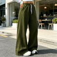 thumbnail image 7 of Akmaiox Wide Leg Sweatpants for Women, Plus Size Drawstring Waist Workout Joggers with Pockets, Casual Comfy Outdoor Hiking Pants, 7 of 7