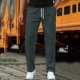 thumbnail image 2 of AWZXDE Men's Versatile Drawstring Waist Joggers with Pocket Outdoor Indoor Sweatpants for Walking Dark Gray,M, 2 of 8