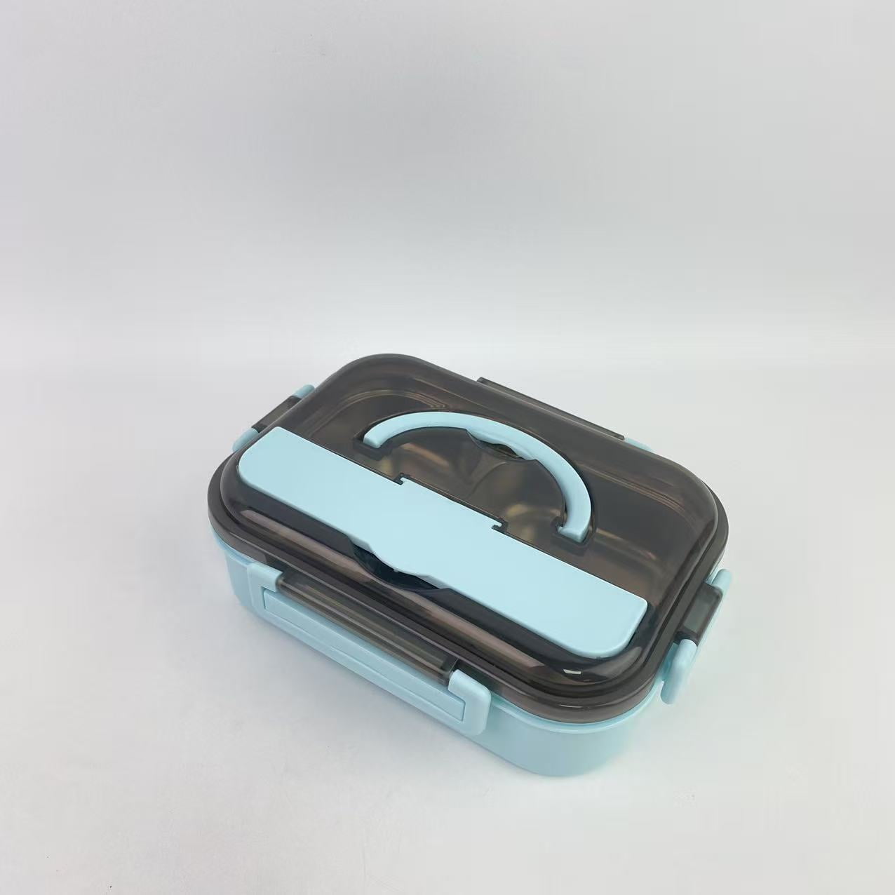 HootMaxx Lunch boxes ,Adult bento box, lunch container, leak proof lunch box with utensils, 2-bedroom bento box, microwave safe, blue