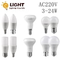 thumbnail image 2 of Bombilla LED de ahorro de energía AC220V, E14, E27, B22, 3w-24w, 3000K, 4000K, 6000K, lámpara con Ce Rohs para decoración Interior de oficina y hogar, 2 of 4