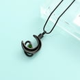 thumbnail image 6 of Crescent Moon Cremation Urn Necklaces for Ashes Stainless Steel Cremation Jewelry Keepsake Urn Necklace for Human Pet, 6 of 7
