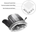 thumbnail image 6 of Pofeuu Monochrome Abstract Lines Print Oven Mitts and Pot Holders 4 pcs Set,High Heat Resistant 500 Degree Extra Thicken Long Kitchen Cotton Oven Glove for Cooking, 6 of 6