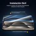 thumbnail image 3 of Protector de pantalla NEW'C para iPhone 15 Pro Max 6.7" - Pack de 3, 3 of 7