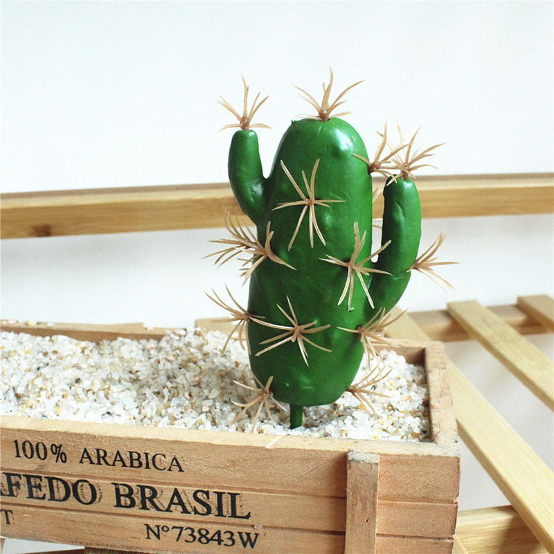 Mini Artificial Succulent Plants Home Fake  Cactus Floral Garden Houseplant Deco 