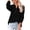 Black, variant on Womens V Neck Loose Solid Long Sleeve Summer Shirt Stitching Tops Blouse Shirt Women S