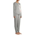 thumbnail image 4 of Secret Treasures Women's and Women's Plus Fuzzy Applique Top and Pants, 2-Piece Pajama Set, 4 of 6