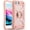 Pink, variant on Compatible with iPhone 6 Plus/6S Plus Case,iPhone 7 Plus case/iPhone 8 Plus Case 5.5 Inch with Ring Stand, Heavy-Duty Military Grade Shockproof Phone Cover with Magnetic Car Mount. (Pink)