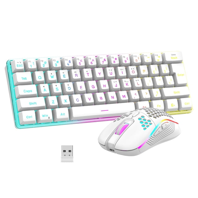 Combinación de teclado y ratón inalámbricos para juegos RedThunder 60%
