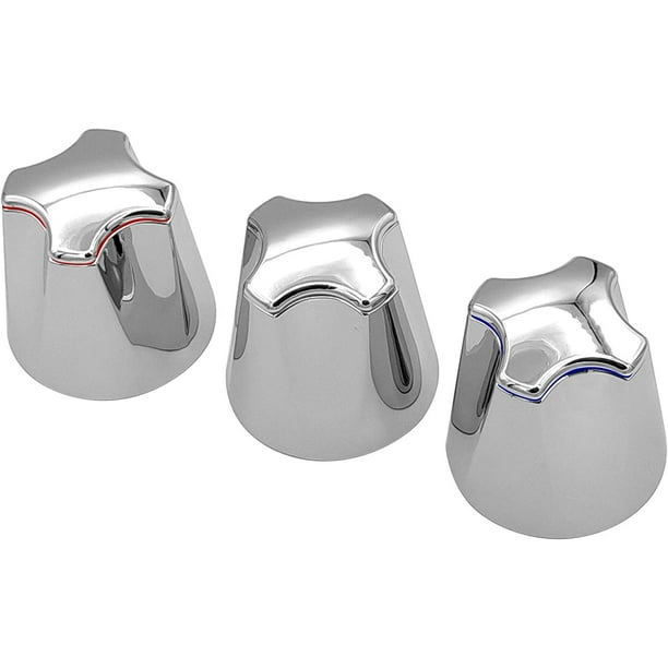 Avalon Tub and Shower 3 Piece Verve Handles Replacement for Price Pfister Shower Systems Chrome