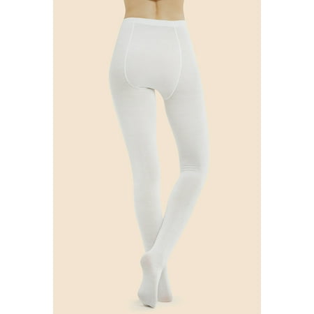 

TheLovely Women s One Size Seamless Winter Fleece Lined Tights with Built-in Socks