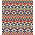 thumbnail image 3 of Ambesonne Ikat Duvet Cover Set, Ceremonial Native Art, 2-Calking, Red Blue Orange, 3 of 7