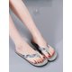 thumbnail image 1 of Women's Summer Slip-on Flat Sandals With Anti-skid Toe Ring And Slipper Sole, Fashionable And Versatile Beach Slippers, 1 of 4