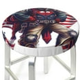 thumbnail image 3 of Goofa Cool Patriotic Buffalo Cowboy Printed Stool Covers Round, Waterproof Round Bar Stool Covers Anti-Slip Round Bar Stool Seat Cover with Elastic Bands Durable-13 inch, 3 of 7