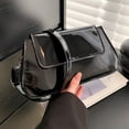 thumbnail image 4 of Bolsa bandolera para mujer PU Laser Gloss Satchel Bags para regalo de cumpleaños (negro) Tmvgtek Para Estrenar, 4 of 9
