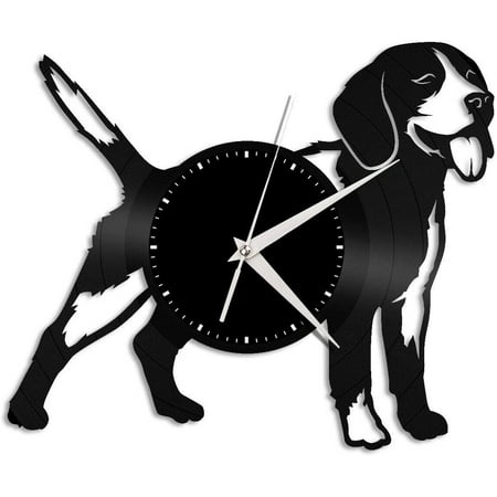 Beagle Vinyl Wall Clock,Vinyl Record Clock Wall Art Unique Room Decorations Handmade Gift