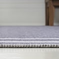 thumbnail image 7 of JONATHAN Y WASHABLE 2 x 8 Runner Rug, Sloane 2-Stripe Border Washable - Gray/Cream, WSH125A-28, 7 of 7