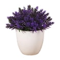 thumbnail image 2 of Mini Artificial Potted Plant, Small Fake Plant Desk Decor with White Planter, Realistic Faux Greenery Tabletop Ornament for Home Office Shelf and Bathroom Decor, 2 of 7