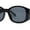 All Black, variant on Mod Fashion Womens Thick Temple Plastic Rectangle Sunglasses Tortoise - Black