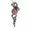 Rhodonite, variant on 6pcs Natural Quartz Agate Gems Stone Snake Pendants Magic Reiki Healing Amulet-Rhodonite
