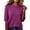 Hot Pink, variant on KyCheLot Women's Crew Neck Tops Solid Color Summer Short Sleeve Clothes Fashion Casual Beach Vacation Tops