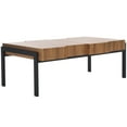 thumbnail image 4 of SAFAVIEH Alexander Modern Wood Coffee Table, Natural Brown/Black, 4 of 10