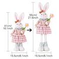 thumbnail image 3 of Gallickan Easter Bunny Decorations, Bunny Plush Toy, Easter Bunny For Spring Room Decor Bunny Stuffed Animals Cute Easter Bunny Birthday Easter Kids, Pink, 3 of 6