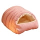 thumbnail image 5 of Cueva para mascotas, versátil, extraíble, lavable, de algodón PP, cómoda, acogedora y suave. Rosa Blanco L, 5 of 8