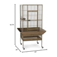 thumbnail image 6 of Bird Cage with Playtop - Large Parrot Habitat & Stand, 6 of 6