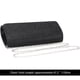 thumbnail image 4 of Outrip Bolso de noche para mujer, bolso de mano con purpurina, para fiesta, boda, con cadena, Negro -, Small, 4 of 5