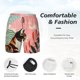thumbnail image 3 of Balery Colorful Cat With Flowers Bañador para hombre, shorts de playa de secado rápido con entrepierna y forro de compresión-X-Large, 3 of 6