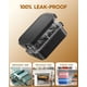 thumbnail image 5 of Set de Lonchera Bento KEMETHY 74oz 3 Niveles Antigoteo Negra, 5 of 8
