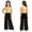 Gold, variant on Kids Girls Jumpsuit Halter Hip Hop Jazz Dance Romper Zipper Ruffle Metallic Bodice Mesh Wide Leg Bodysuit Blue 6