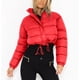 thumbnail image 5 of Ailaofu Women's Puffer Stand Collaraist Zipper Jackets Winter Warm Down Jacket Coat, 5 of 7