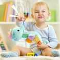 thumbnail image 4 of Baby Toys Musical Seahorse,Infant Stuffed Animal Toys With Crinkle And Rattles,Soft Sensory Toys With Textures For Tummy Time Newborn Boys Girls 0 3 6 12 Months(Blue), 4 of 4