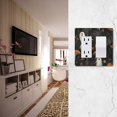 thumbnail image 5 of Yayeee Rocker Switch Wall Plate 3-Gang 6.5"x4.6" Home Decorative Outlet Cover, Autumn Ghost Pattern, 5 of 6