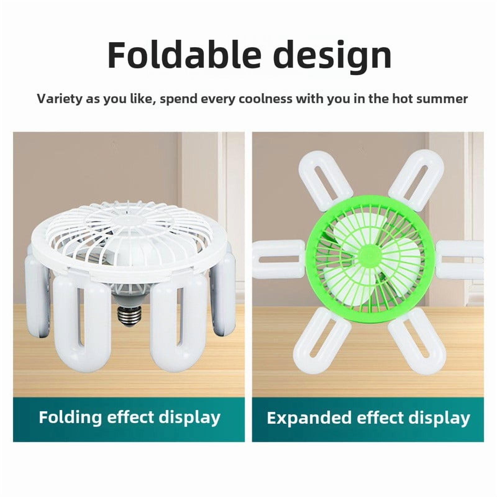 LETOUR 6000 Lumen Fan Lamp 2-in-1 Ceiling Light & Fan with 3 Adjustable Speed Timer Function with Remote Control, Energy-Saving, 18dB Quiet, Eye Protection No Flicker, E26/27 Socket